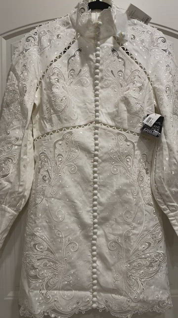 NWT Zimmermann Super Eight Embroidered Dress US10