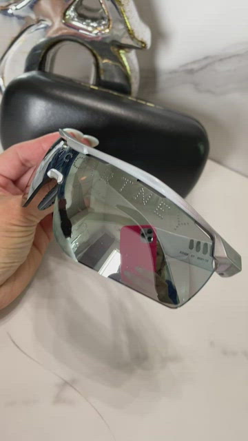 Stella McCartney sports mirror shield  metallic silver sunglasses Stella McCartney | Accessories | Stella Mccartney Sports  main image 2
