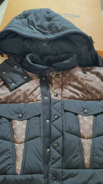Louis Vuitton Monogram Accent Pillow Puffer Jacket