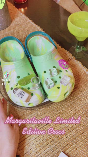 Unisex Adult Margaritaville Limited Edition Crocs with Jibbitz Charms