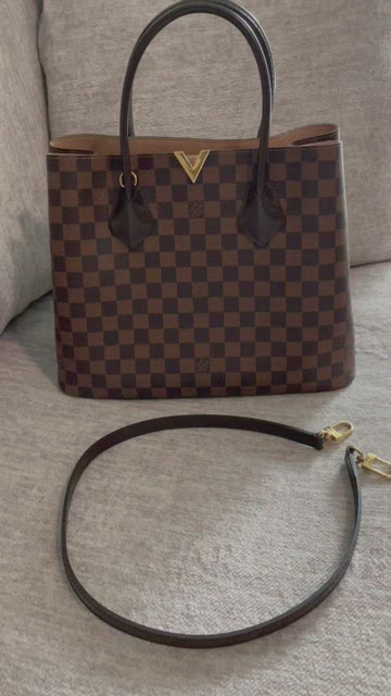 Louis Vuitton Sac Kensington Damier ebene Leather ref.362230