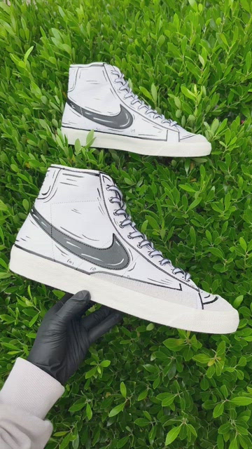 Custom Painted “Cartoon” Nike Blazers High Nike | Shoes | Custom Painted Cartoon Nike Blazers High  main image 3