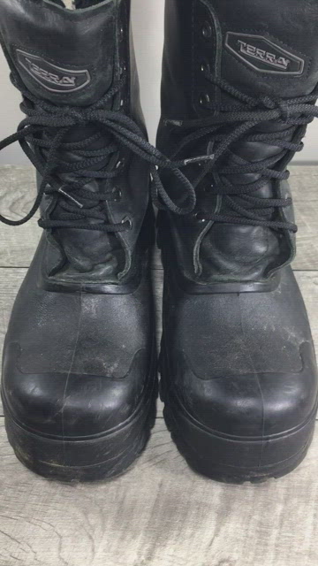Terra | Shoes | Terra Mens Work Lace Up Black Leather  display picture 2