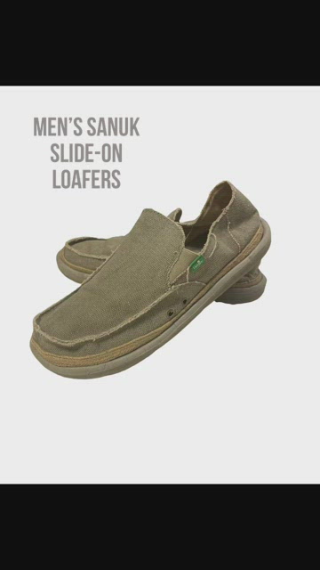 Sanuk | Shoes | Sanuk Slipons Mens Loafers Natural Size 2  display picture 2