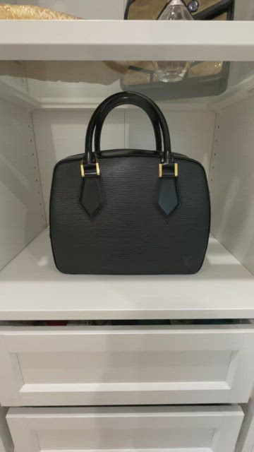 Louis Vuitton Black Epi Leather Keepall 45 Bag - Yoogi's Closet