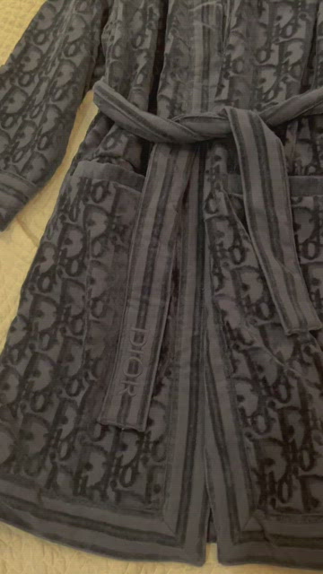 Dior and Shawn Bath Robe Black