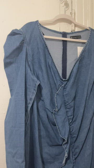 fashion nova dresses summer Chouyatou Women's Spaghetti Strap Smocked Back Denim Dress Button Down –  CHOUYATOU main image 1