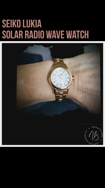 ⚫ Seiko Lukia Solar Radio Wave Rose Gold-Tone Watch Seiko Lukia LUKIA SSQW096 Grow Titanium analog solar radio  main image 4