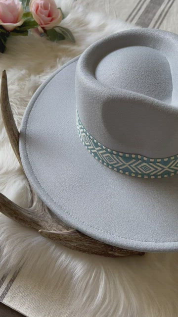 Accessories | Last Oneboho Stripe Pattern Fedora Hat | Poshmark