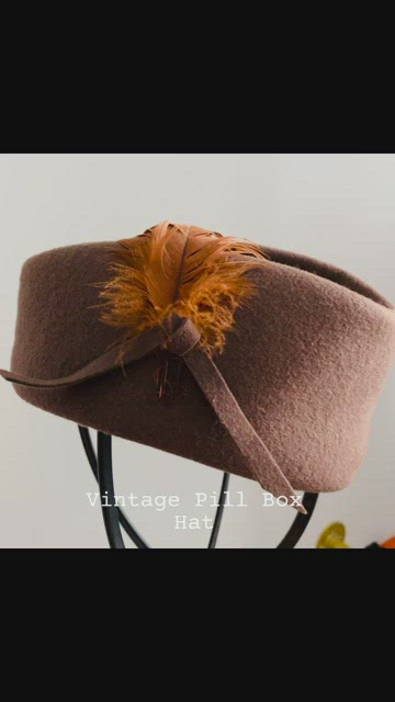 Vintage | Accessories | Beautiful Vintage Brown Doeskin Felt 