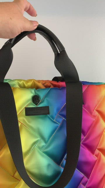 RECYCLED SHOPPER Ombre Rainbow Recycled Shopper Bag by KURT GEIGER LONDON