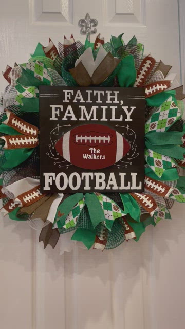 Football Wreath – Antonia's Happy Crafting & Gifts