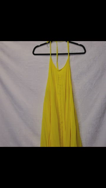 open lace back dress Stolen Stores Ms. Pleat Maxi Dress in Yellow Mustard