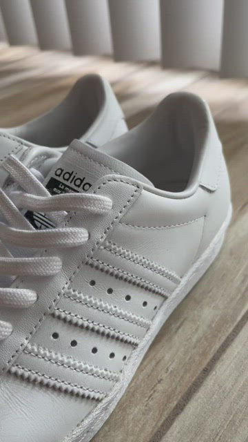 ADIDAS Originals White Superstar Sneakers With Silver Metal Toe Cap