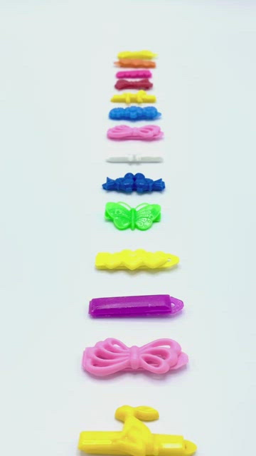 No Brand | Accessories | Vintage 7s Mini Plastic Barrettes  display picture 1