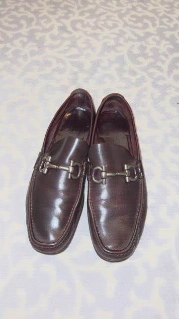 Salvatore Ferragamo Fort Cocoa Brown Calf Leather Bit Loafers Men’s 11E (Narrow) Salvatore Ferragamo Gancini Bit Loafers Drivers Mens Shoes  main image 3