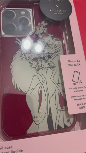 Disney Kate Spade 101 Dalmatians Resin iPhone 13 Pro Case K8190 New