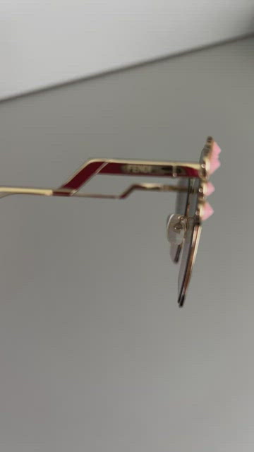 Fendi | Accessories | Fendi Cat Eye Ff 26s Goldbrown Pink  display picture 3