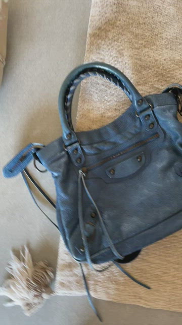 BALENCIAGA Classic Town 240579 1000 2Way Shoulder Bag Hand Bag Leather Black