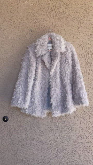 M&Co Light Grey Faux Fur Jacket