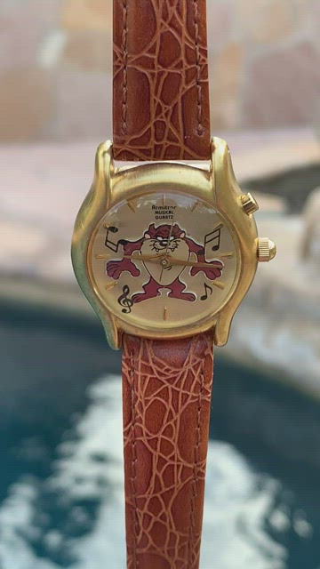 RARE Vintage Armitron Looney good Tunes Tazmanian Devil Musical Watch