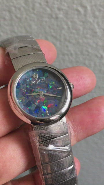 Croton | Accessories | New Croton Fire Opal Dial Steel Band  display picture 3
