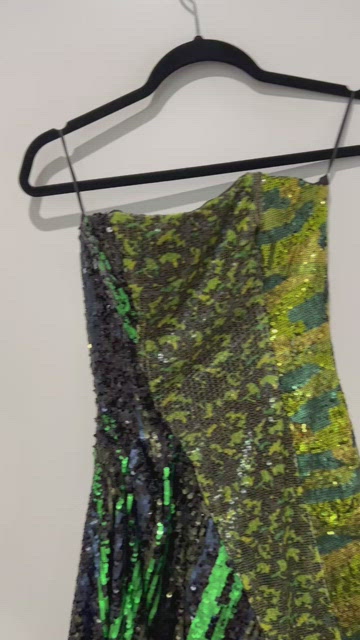 Sequin Asymmetric Dress by Topshop x Halpern