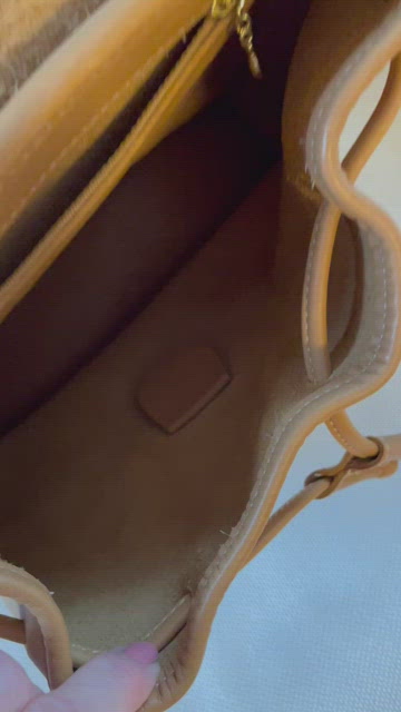 Coach 9315 Rare Vintage Natural Tan Saddle Leather Backpack Coach 9315 Rare Vintage Natural Tan Saddle Leather Backpack  main image 4