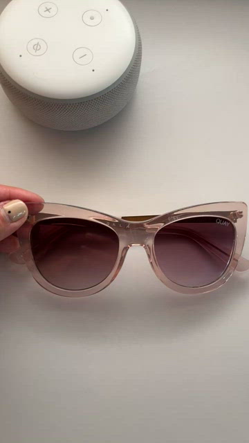 QUAY AUSTRALIA Steal A Kiss 111 Crystal Light Pink Gradient Cat Eye Sunglasses Quay Australia | Accessories | Quay Australia Steal A Kiss  main image 4