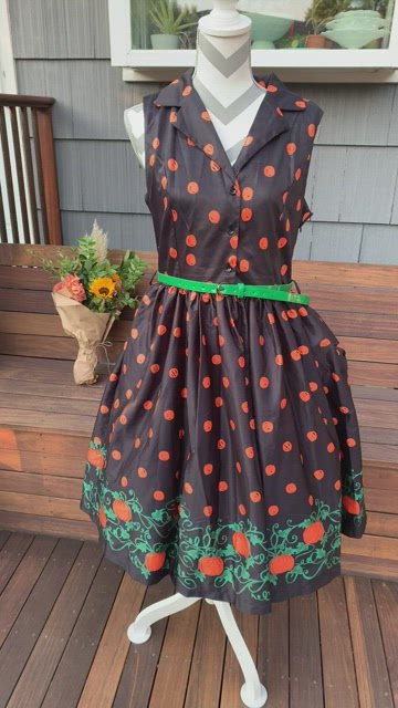 TRADE FOR UK 18: Lindy Bop UK 16 Pumpkin Dress
