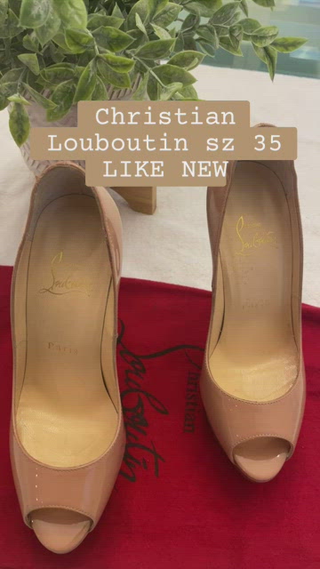 CHRISTIAN LOUBOUTIN Nude Lace Platform Heels (Size USA 9 / Euro 39) #22038  – ALL YOUR BLISS