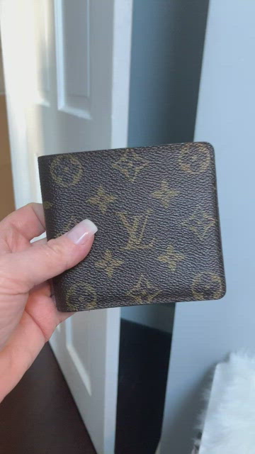 Louis Vuitton, Bags, 988 Authentic Mens Louis Vuitton Wallet Sticker  Stamp Inside Bill