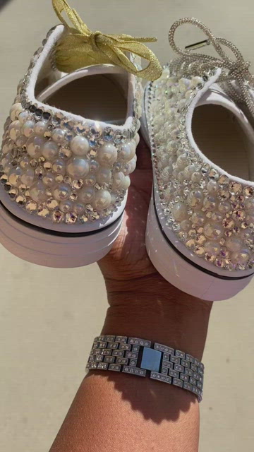  Rhinestone Tennis Shoes: Clothing, Shoes & Jewelry