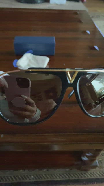 Louis Vuitton Black Acetate Z0936W Mascot Sunglasses
