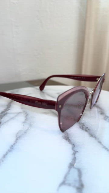 Miu Miu | Accessories | Miu Miu Burgundy Purple Gradient Smu  display picture 3