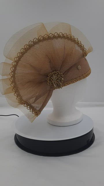 Juan Ell | Accessories | Vtg Juan Ell Golden Tan Round Hat  display picture 3