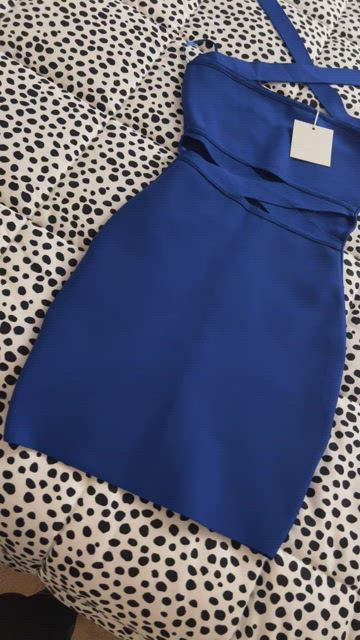 Asos blue cutout dress new with tags never worn