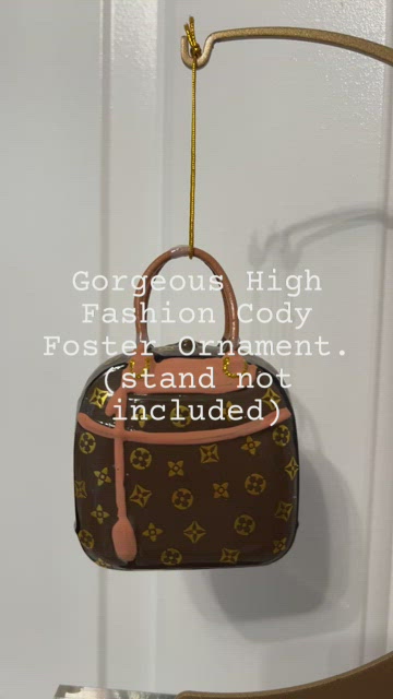 Cody Foster Brown LV Handbag Ornament