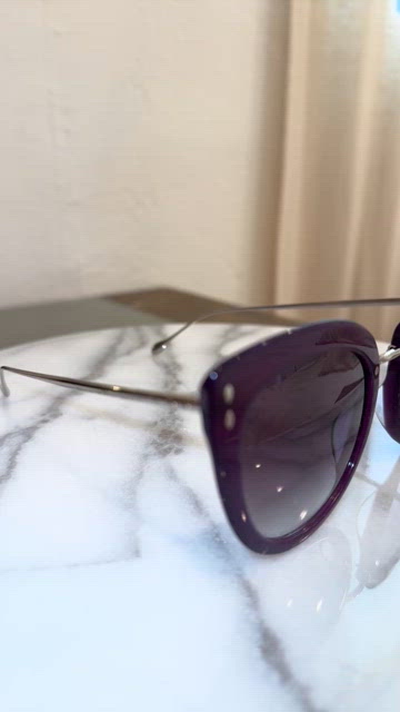 Isabel Marant IM0084/G/S 55mm Round Cat Eye Sunglasses Violet Silver / Gradient Isabel Marant | Accessories | Isabel Marant Violet Silver  main image 2