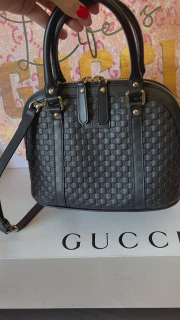 Gucci Grey Microguccissima Leather Mini Dome Satchel Gucci