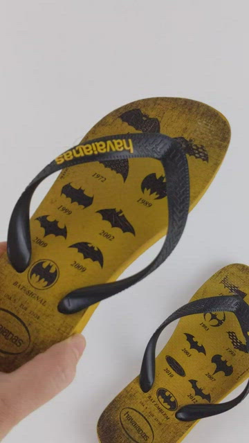 Havaianas | Shoes | Havaianas Batman Flip Flops Yellow Black  display picture 3