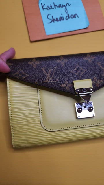 Louis Vuitton Marie Rose Epi Monogram Pistache Long Wallet