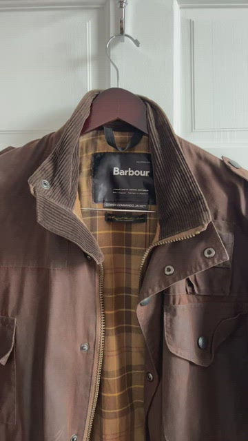 Barbour Cowen commando Jacket Brown C38-