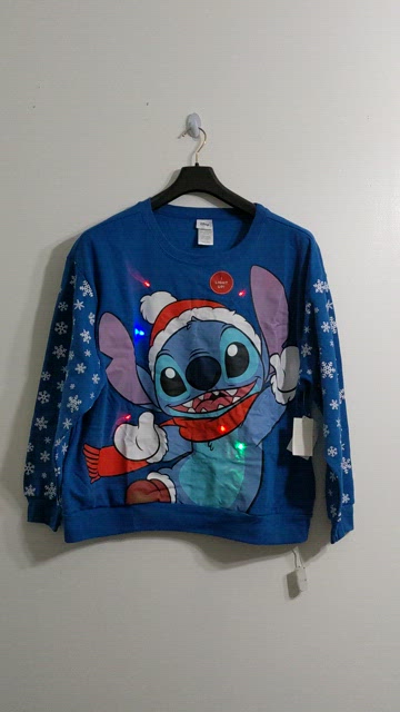 *Size XS* 2024 Disney Lilo and Stitch Light Up Ugly Sweater - Brand New with tags!