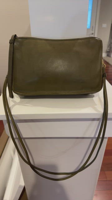 Vintage Coach Original NYC Gray Leather Basic Bag