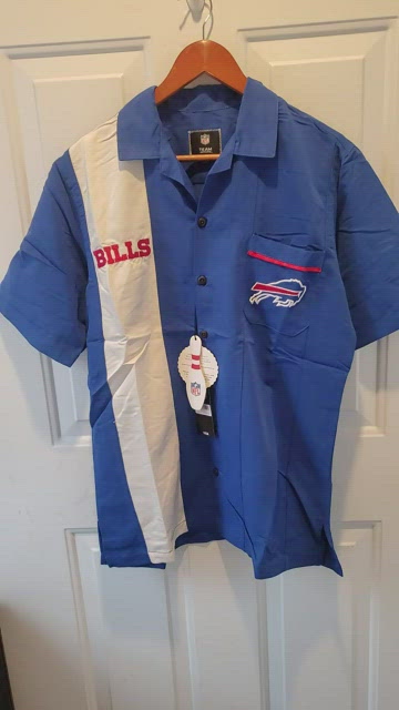 Starter Buffalo Bills Wordmark Button-Up T-Shirt