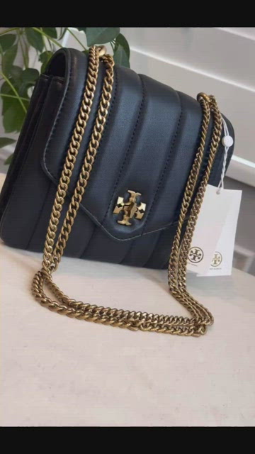 Tory Burch Kira Square Crossbody Black Leather ref.626388 - Joli Closet