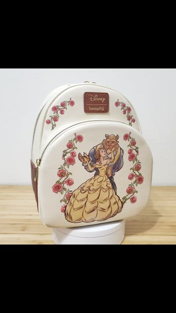 Loungefly Disney Beauty And The Beast Couple Dance Rose Mini Backpack