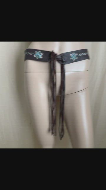 Accessories | Artisan Soft Chocolate Leather Floral  display picture 1