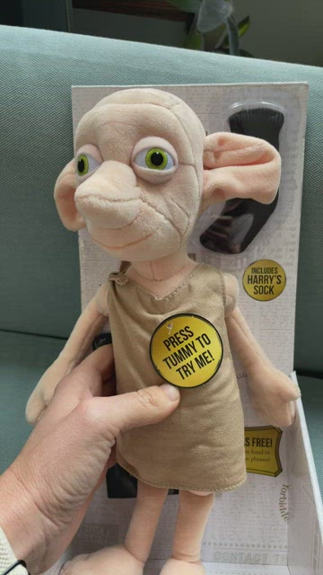 Harry Potter Dobby Interactive Talking plush The Noble Collection